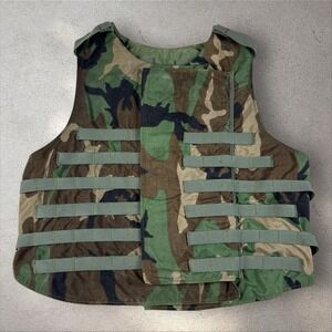 Interceptor Base Vest Size L Without Soft Panels BDU Woodland Camo Point Blank